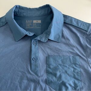 5.11 Tactical‎ Men's Short Sleeve Polo Medium Blue active tactical outdoors work